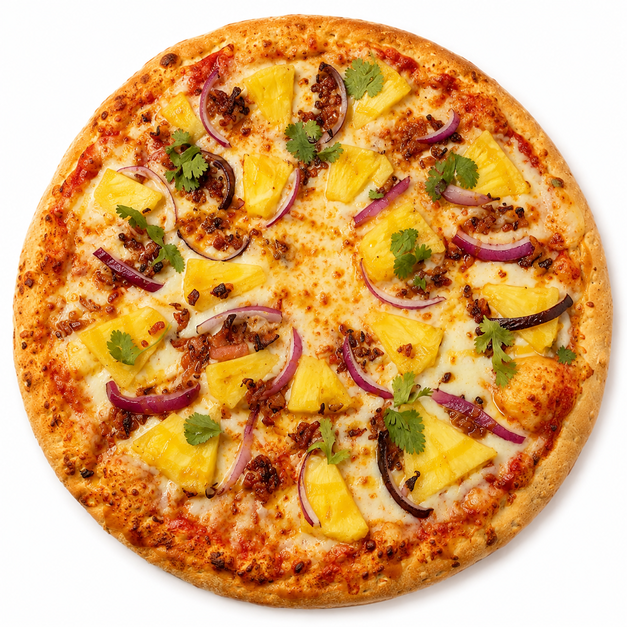 Pizza pi&ntilde;a habanero